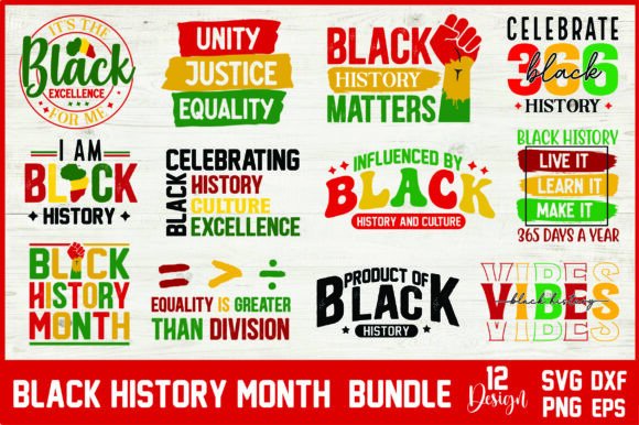 Black History Month Bundle: Perfect Graphics for Crafts