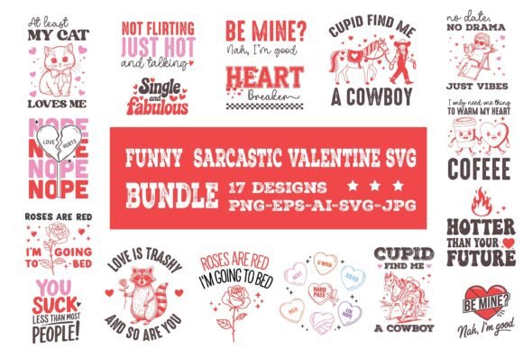 Funny Sarcastic Valentine SVG Bundle Review