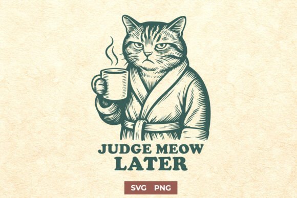 Judge Meow Later: A Fun SVG for Crafts and Graphics