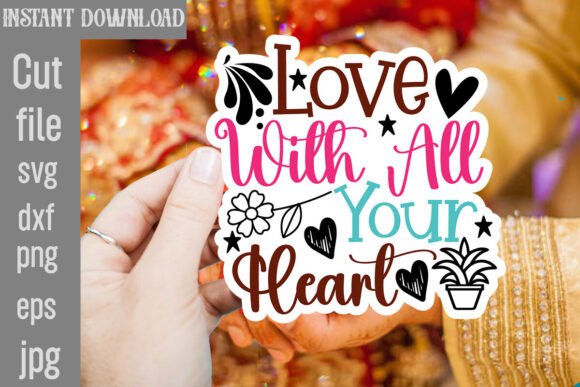 Love with All Your Heart SVG: A Crafts Graphics Gem