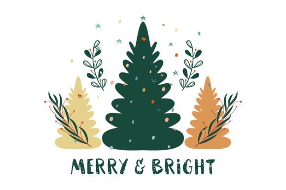 Merry and Bright Boho Christmas Tree Svg: A Graphics Gem for Crafts