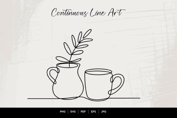 Review: Mug and Vase Continuous Line Art Drawing