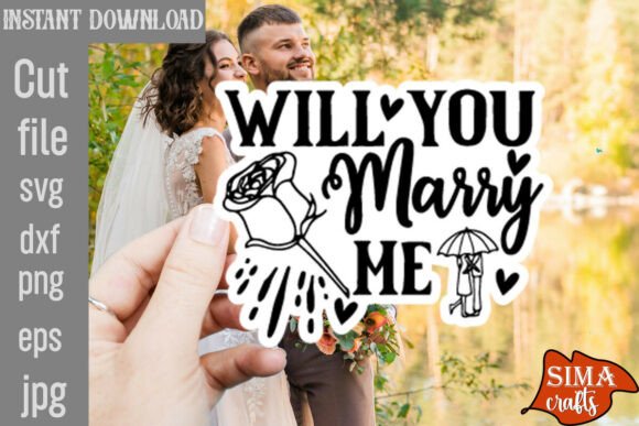 Will You Marry Me SVG Cut File for Crafts & Graphics